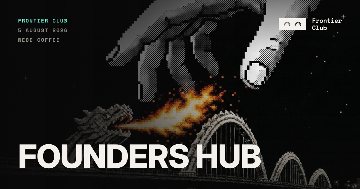 Facebook share card — Founders Hub by Frontier Club